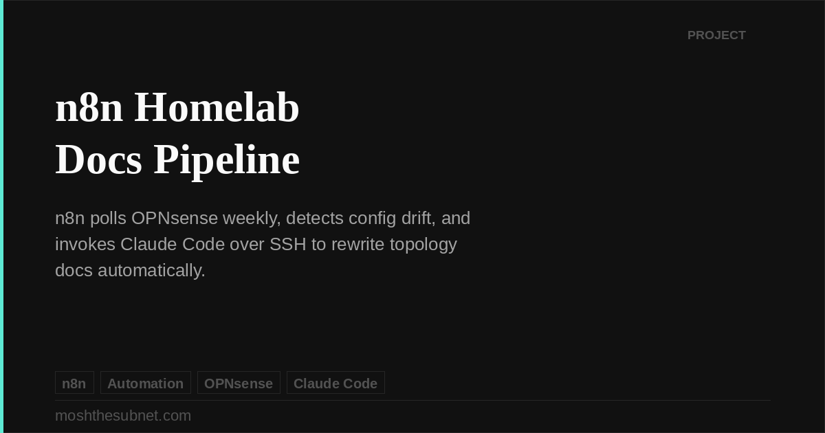 n8n Homelab Docs Pipeline